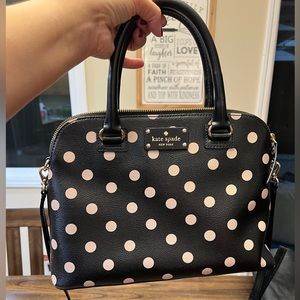 Authentic Kate spade polka dot purse cross body/handbags
